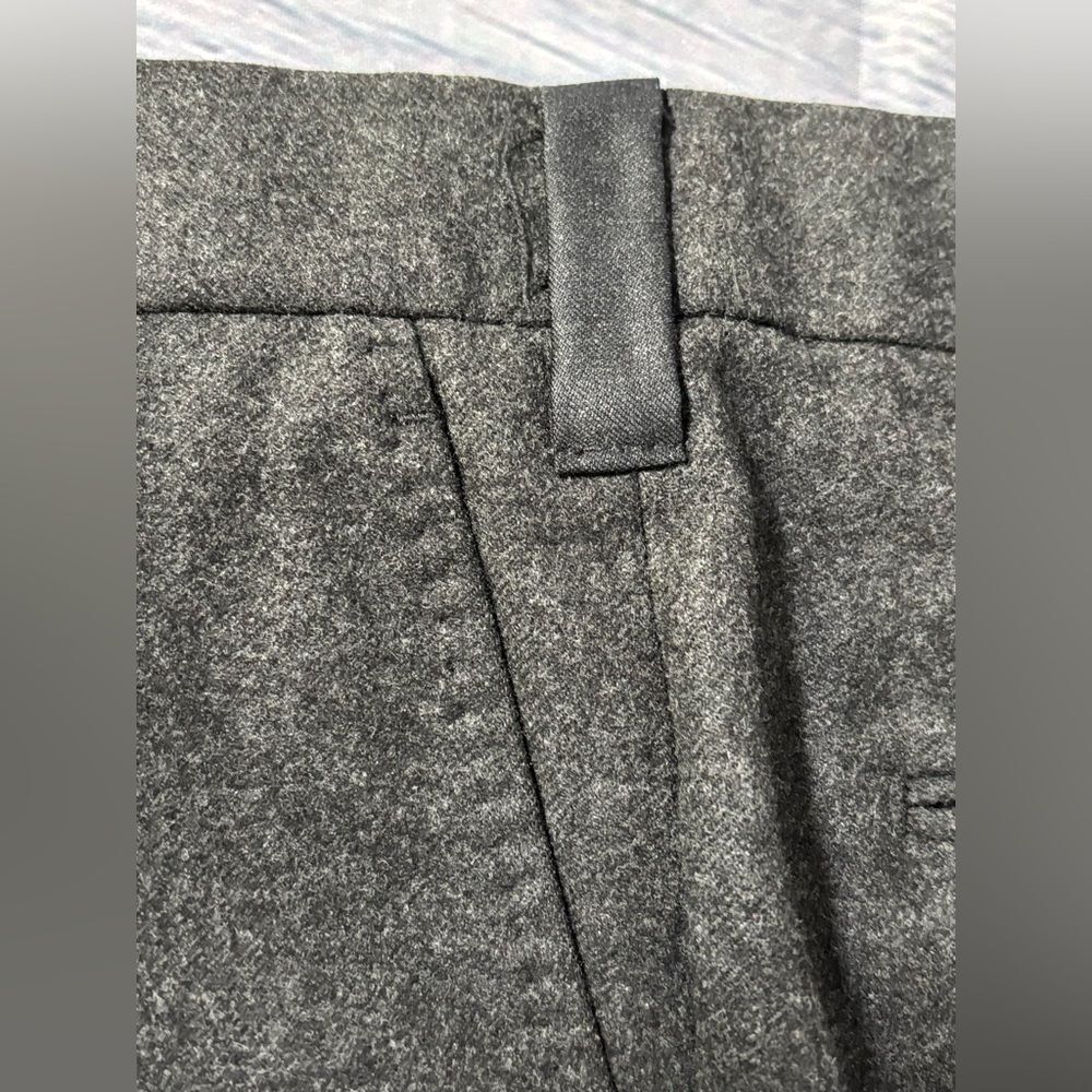 Ralph Lauren Collection Purple Label Gray Wool Flannel Cuffed Dress Pants 40 - Picture 8 of 13
